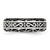 Chisel Stainless Steel Antiqued and Polished Swirl Design 7mm Band - SR-0228E74D-7951