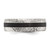 Chisel Stainless Steel Brushed and Hammered Black Carbon Fiber Inlay 7mm Band - SR-8A744D6E-3789
