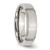 Chisel Stainless Steel Brushed and Polished 6mm Flat Beveled Edge Band - SR-4938BBD2-5427
