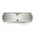 Chisel Stainless Steel Brushed and Polished 7mm Ridged Edge Band - SR-ECF375EE-1529