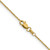 14K 20 inch .9mm Diamond-cut Round Open Link Cable with Lobster Clasp Chain