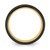 Chisel Stainless Steel Brushed and Polished Black and Yellow IP-plated 8mm Band - SR-576C46DA-1454