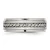 Chisel Stainless Steel Brushed and Polished Braided 7mm Band - SR-8B18CADD-4288