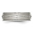 Chisel Stainless Steel Brushed and Polished Criss-cross Design 7mm Ridged Edge Band - SR-016018E5-2068