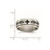 Chisel Stainless Steel Brushed and Polished Enamel Rotating Swirl Design 8mm Band - SR-9AA23B3F-7773