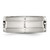Chisel Stainless Steel Brushed and Polished Fleur de lis 10mm Band - SR-63121C5C-9047