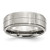 Chisel Stainless Steel Brushed and Polished Grooved 8mm Ridged Edge Band - SR-F8D8A845-9818