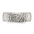 Chisel Stainless Steel Brushed and Polished Hammered 7.5mm Band - SR-55420501-5856