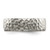 Chisel Stainless Steel Brushed and Polished Hammered 7.5mm Band - SR-55420501-5856