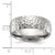 Chisel Stainless Steel Brushed and Polished Hammered 7.5mm Band - SR-E629C7FC-3500