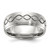 Chisel Stainless Steel Brushed and Polished Scroll Design 8mm Ridged Edge Band - SR-DCA9244B-8342
