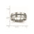 Chisel Stainless Steel Brushed and Polished Twisted 7mm Band - SR-0CF5A36B-9244