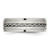 Chisel Stainless Steel Brushed and Polished Twisted 7mm Band - SR-4EB169A9-8292