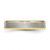 Chisel Stainless Steel Brushed and Polished Yellow IP-plated 5mm Beveled Edge Band - SR-878B3CAD-4448