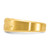 Chisel Stainless Steel Brushed and Polished Yellow IP-plated Diamond-cut Cross 8mm Tapered Band - SR-3FD867C4-5297