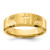Chisel Stainless Steel Brushed and Polished Yellow IP-plated Diamond-cut Cross 8mm Tapered Band - SR-89706C1B-9715