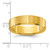 Chisel Stainless Steel Brushed and Polished Yellow IP-plated Grooved 6mm Band - SR-741B4790-9875