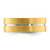 Chisel Stainless Steel Brushed and Polished Yellow IP-plated Grooved 8mm Band - SR-B652C40C-8661