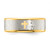 Chisel Stainless Steel Brushed and Polished Yellow IP-plated Lord's Prayer 8mm Band - SR-2C8F2D2B-7809