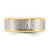 Chisel Stainless Steel Brushed and Polished Yellow IP-plated Lord's Prayer 8mm Band - SR-B635670F-3512