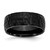 Chisel Stainless Steel Hammered Black IP-plated 8mm Band - SR-22B66683-7131