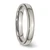 Chisel Stainless Steel Polished 4mm Grooved and Beaded Band - SR-6EB70EDE-6110
