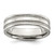 Chisel Stainless Steel Polished 6mm Grooved and Beaded Band - SR-79008946-8414