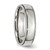 Chisel Stainless Steel Polished 6mm Grooved and Beaded Band - SR-CBB471AE-5497