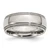 Chisel Stainless Steel Polished 8mm Grooved and Beaded Band - SR-A12F3259-8003
