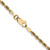 14K 20 Inch 2.75mm Diamond-cut Quadruple Rope Lobster Clasp Chain