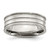 Chisel Stainless Steel Polished and Beaded 7mm Band - SR-A09C25C8-5808