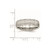 Chisel Stainless Steel Polished and Hammered 6mm Grooved Band - SR-7188B536-1498