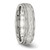 Chisel Stainless Steel Polished and Hammered 6mm Grooved Band - SR-D476F6A8-8385