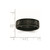 Chisel Stainless Steel Polished and Hammered Black IP-plated 7mm Band - SR-FF59F3BC-9456