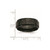 Chisel Stainless Steel Polished and Hammered Black IP-plated 8mm Beveled Edge Band - SR-97202564-3953