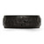 Chisel Stainless Steel Polished and Hammered Black IP-plated 8mm Beveled Edge Band - SR-CFBA805C-9958
