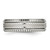 Chisel Stainless Steel Polished and Textured 7mm Grooved Band - SR-9BEC9982-2346