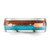 Chisel Stainless Steel Polished Arrow with Turquoise and Wood Inlay 8mm Band - SR-E8B136DA-6421