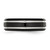 Chisel Stainless Steel Polished Black IP-plated 7mm Grooved Band - SR-9AEDE7B1-3852