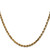 14K 20 inch 3.5mm Diamond-cut Rope with Lobster Clasp Chain