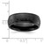 Chisel Stainless Steel Polished Black IP-plated Etched Design Ridged Edge 7.5mm Band - SR-12928A73-4811