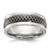 Chisel Stainless Steel Polished Black IP-plated Swirl Pattern 8mm Band - SR-02B0037B-3899