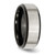 Chisel Stainless Steel Polished Black IP-plated with Brushed Center 8mm Beveled Edge Band - SR-20605277-3298