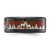 Chisel Stainless Steel Polished Black IP-plated with Wood Inlay Deer in Forest Design 9mm Band - SR-30588C1E-5816