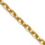 14K 20 inch 3mm Diamond-cut Round Open Link Cable with Lobster Clasp Chain