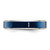 Chisel Stainless Steel Polished Blue IP-plated 5mm Band - SR-716C855B-6473