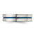 Chisel Stainless Steel Polished Blue IP-plated Grooved 6mm Band - SR-B41C286C-8406