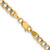 14K 20 inch 4.3mm Semi-Solid with Rhodium Pav‚ Curb with Lobster Clasp Chain