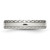 Chisel Stainless Steel Polished Satin Center Criss Cross Design 5mm Grooved Band - SR-5196266F-9755