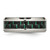 Chisel Stainless Steel Polished with Black and Green Carbon Fiber Inlay 8mm Band - SR-509344B0-5540